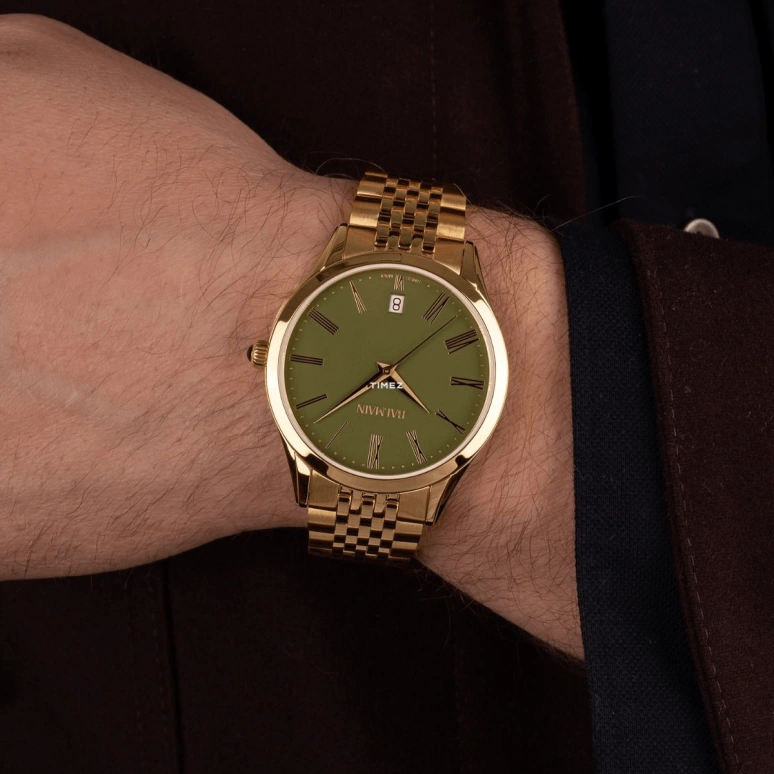 Balmain,Classic R 41mm,41mm,Stainless Steel,Green,Quartz,Day,Sapphire,Crystal Glass,B4100,B4100.31.71