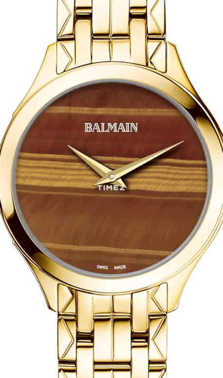 Balmain,Balmain Flamea 34mm,34mm,Stainless Steel,Brown,Quartz,Sapphire,Crystal Glass,Round,B4790,B4790.33.55