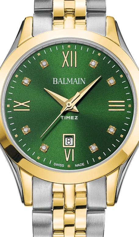 Balmain,Classic R 30mm,30mm,Stainless Steel,Green,Quartz,Day,26280hours,B4112,B4112.31.75