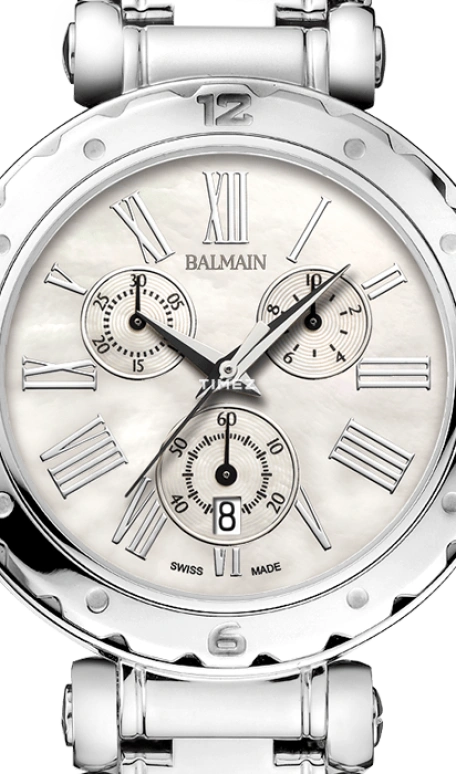 Balmain,Balmainia 38mm,38mm,Stainless Steel,Silver,Quartz,Chronograph,Day,B5631,B5631.33.82