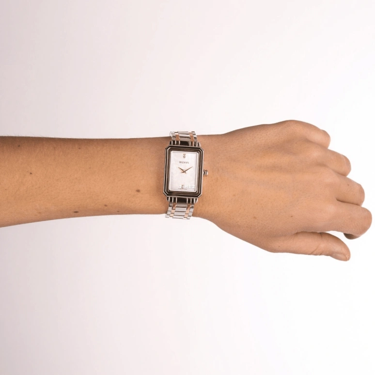 Balmain,Eirini 25x33mm,25x33mm,Stainless Steel,White,Quartz,26280hours,Sapphire,Crystal Glass,B4388,B4388.33.87