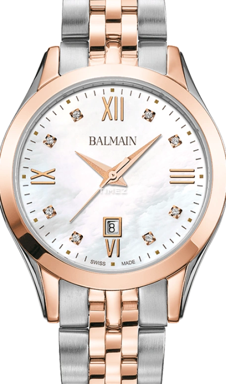 Balmain,Classic R 30mm,30mm,Stainless Steel,Silver White,Quartz,Day,Sapphire,Crystal Glass,B4118,B4118.31.85