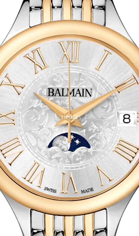 Balmain,Balmain de Balmain 31mm,31mm,Stainless Steel,Silver,Quartz,Moonphase,Day,B4912,B4912.39.12