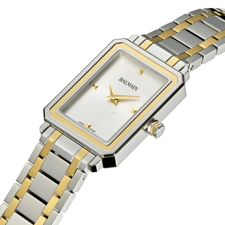 Balmain,Eirini 25x33mm,25x33mm,Stainless Steel,Silver,Quartz,26280hours,Sapphire,Crystal Glass,B4382,B4382.39.26