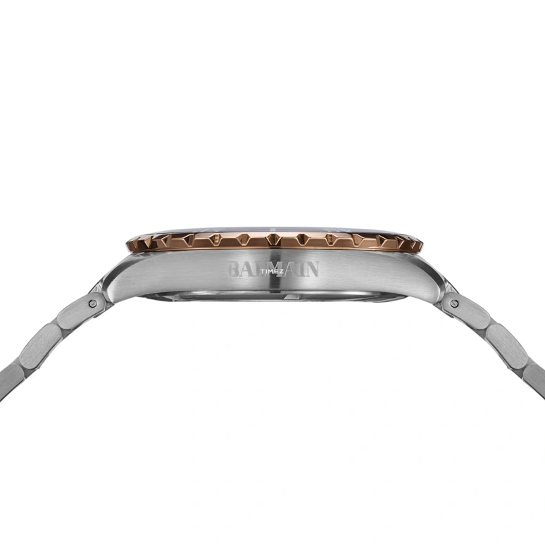 Balmain,Ophrys 42.50mm,42.50mm,Stainless Steel,Brown,Quartz,Day,Sapphire,Crystal Glass,B4348,B4348.33.55