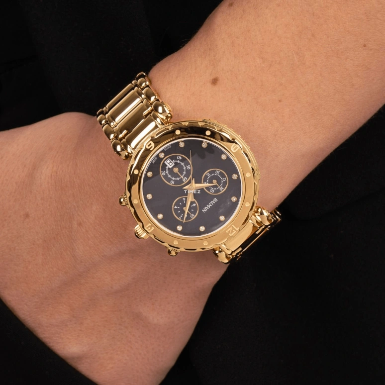 Balmain,Balmainia 38mm,38mm,Stainless Steel,Black,Quartz,Chronograph,Day,B5630,B5630.33.65