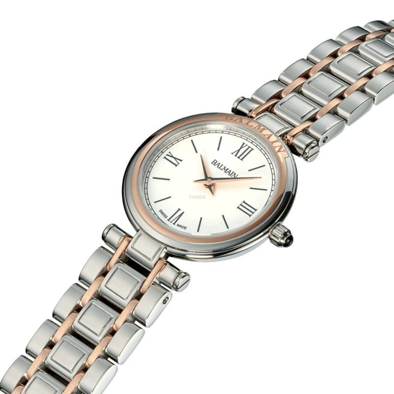Balmain,Haute Elegance 24mm,24mm,Stainless Steel,White,Quartz,Sapphire,Crystal Glass,Round,B8098,B8098.33.22