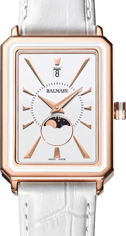 Balmain,Eirini 28x37mm,28x37mm,Stainless Steel,White,Quartz,Moonphase,Day,B4413,B4413.22.25