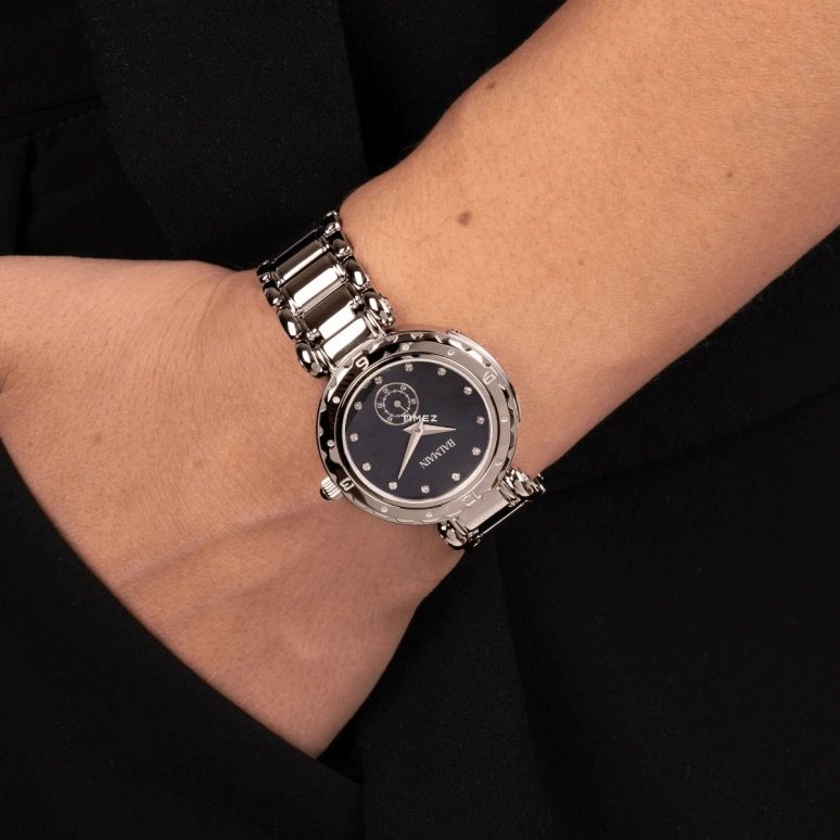 Balmain,Balmainia 32mm,32mm,Stainless Steel,Black,Quartz,Sapphire,Crystal Glass,Round,B4551,B4551.33.65