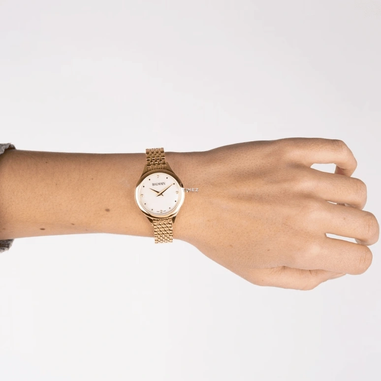 Balmain,Balmain de Balmain 29mm,29mm,Stainless Steel,White,Quartz,26280hours,Sapphire,Crystal Glass,B3910,B3910.33.85