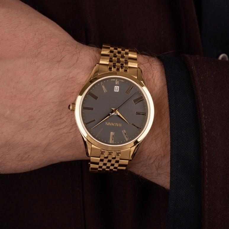Balmain,Classic R 41mm,41mm,Stainless Steel,Smoky Coal,Quartz,Day,Sapphire,Crystal Glass,B4100,B4100.31.61