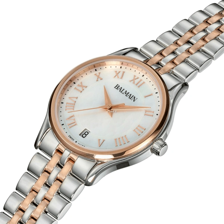 Balmain,Beleganza 32mm,32mm,Stainless Steel,White,Quartz,Day,Sapphire,Crystal Glass,B8358,B8358.33.82