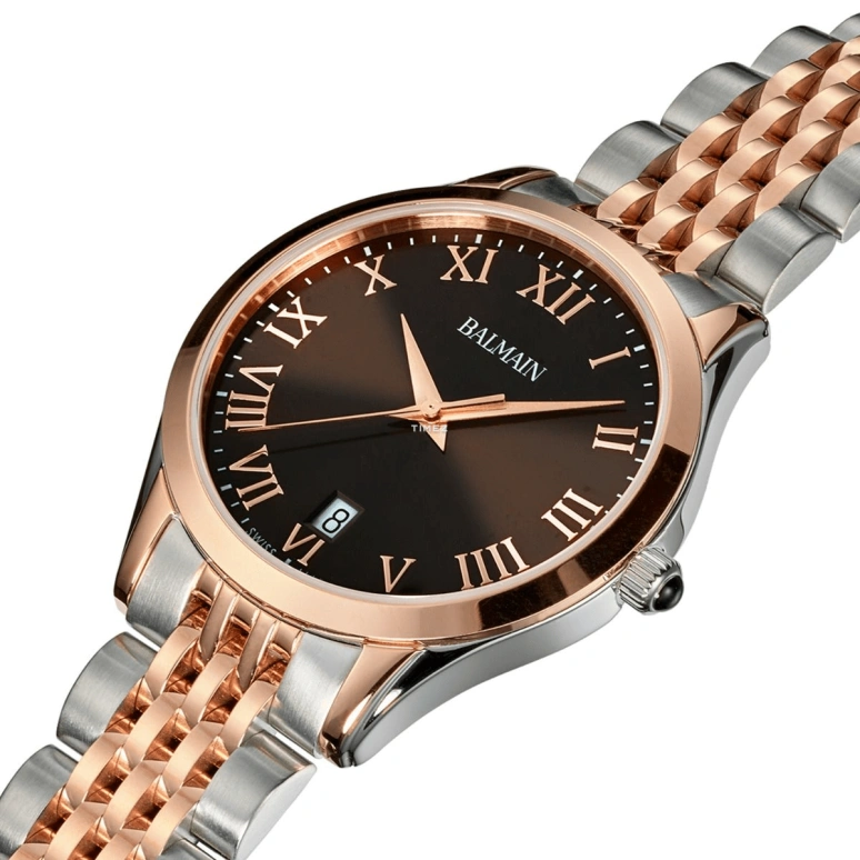 Balmain,Classic R 34mm,34mm,Stainless Steel,Brown,Quartz,Day,Sapphire,Crystal Glass,B4318,B4318.31.52