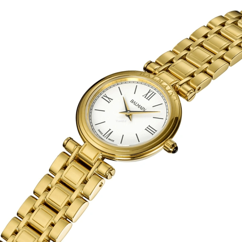Balmain,Haute Elegance 24mm,24mm,Stainless Steel,White,Quartz,Sapphire,Crystal Glass,Round,B8090,B8090.33.22