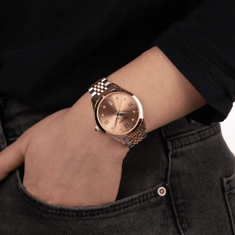 Balmain,Classic R 34mm,34mm,Stainless Steel,Pink Red,Quartz,Day,Sapphire,Crystal Glass,B4318,B4318.31.45