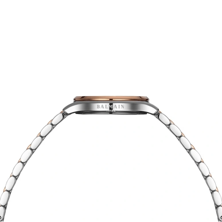 Balmain,Beleganza 27.50mm,27.50mm,Stainless Steel,Brown,Quartz,Day,Sapphire,Crystal Glass,B8348,B8348.33.55