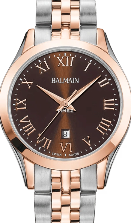 Balmain,Classic R 30mm,30mm,Stainless Steel,Brown,Quartz,Day,26280hours,B4118,B4118.31.52