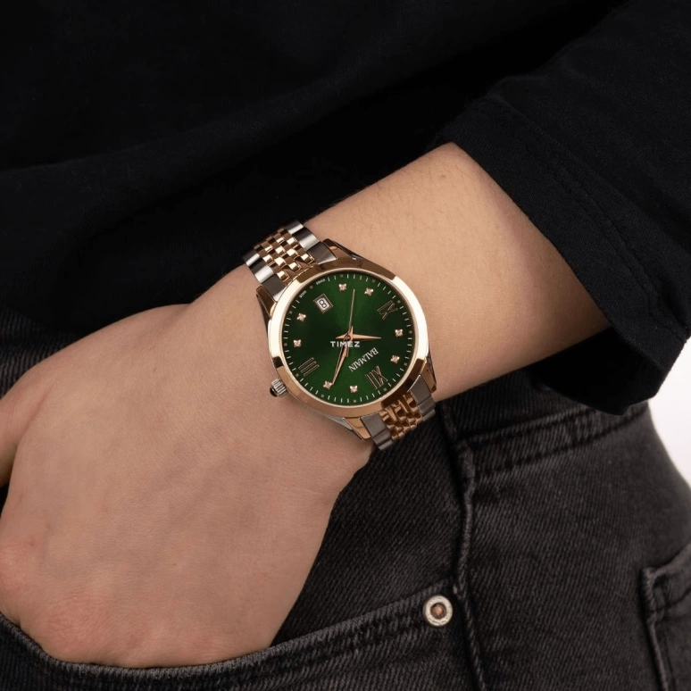 Balmain,Classic R 34mm,34mm,Stainless Steel,Green,Quartz,Day,Sapphire,Crystal Glass,B4312,B4312.31.75