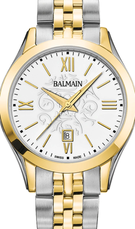 Balmain,Classic R 30mm,30mm,Stainless Steel,White,Quartz,Day,Sapphire,Crystal Glass,B4112,B4112.31.12