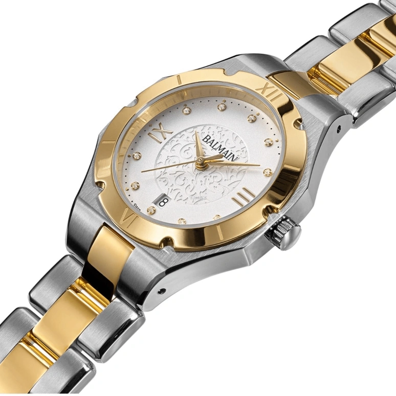 Balmain,Be Balmain 31mm,31mm,Stainless Steel,Silver,Quartz,Day,Sapphire,Crystal Glass,B4992,B4992.39.12