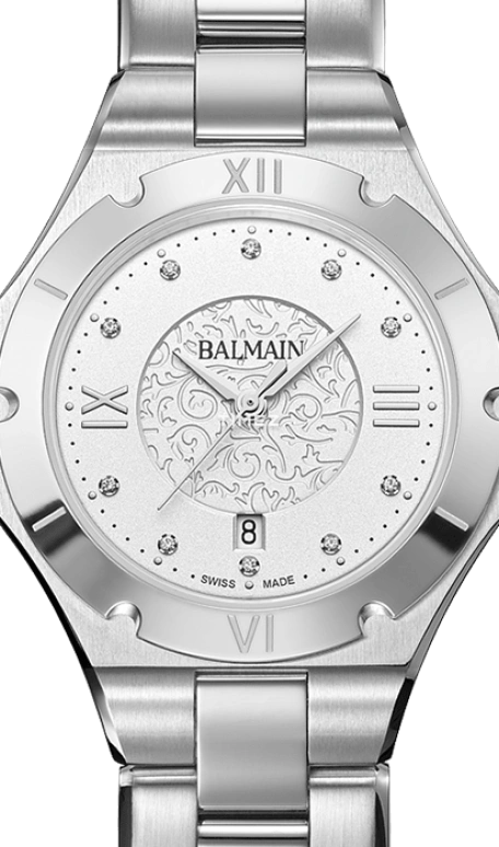 Balmain,Be Balmain 31mm,31mm,Stainless Steel,Silver,Quartz,Day,Sapphire,Crystal Glass,B4991,B4991.33.12