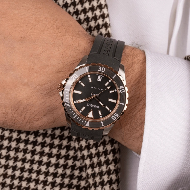 Balmain,Ophrys 42.50mm,42.50mm,Stainless Steel,Smoky Coal,Quartz,Day,Sapphire,Crystal Glass,B4349,B4349.51.76