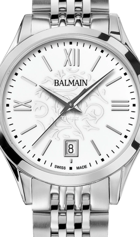 Balmain,Classic R 34mm,34mm,Stainless Steel,White,Quartz,Day,Sapphire,Crystal Glass,B4311,B4311.31.12