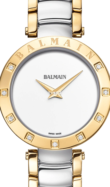 Balmain,Balmainia 33mm,33mm,Stainless Steel,White,Quartz,Sapphire,Crystal Glass,Round,B4254,B4254.39.25