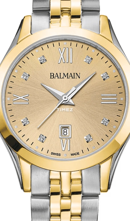 Balmain,Classic R 30mm,30mm,Stainless Steel,Gold,Quartz,Day,26280hours,B4112,B4112.31.25
