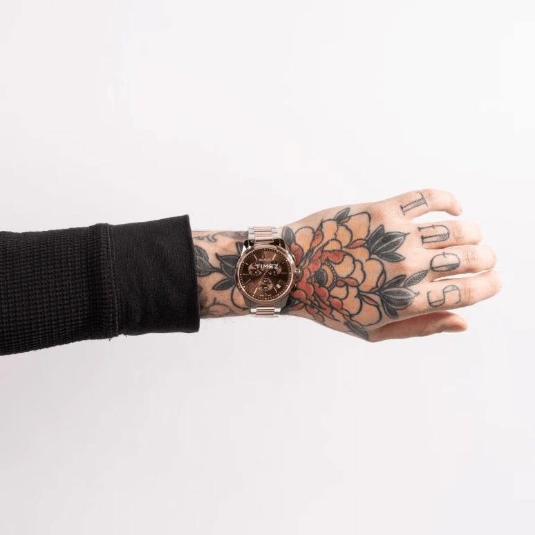 Balmain,Madrigal 42mm,42mm,Stainless Steel,Brown,Quartz,Chronograph,Day,B7488,B7488.33.52