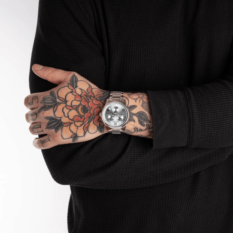 Balmain,Madrigal 42mm,42mm,Stainless Steel,Ice Blue,Quartz,Chronograph,Day,B7481,B7481.33.96