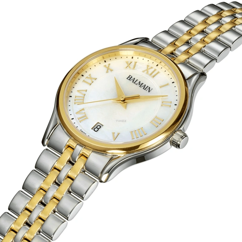 Balmain,Beleganza 32mm,32mm,Stainless Steel,White,Quartz,Day,Sapphire,Crystal Glass,B8352,B8352.39.82