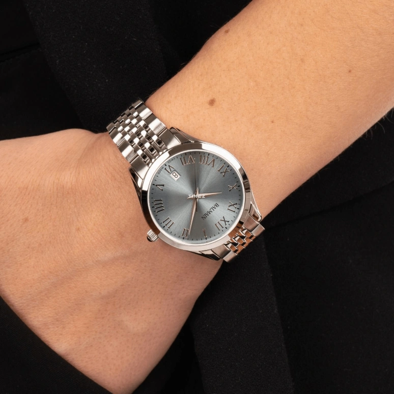 Balmain,Classic R 34mm,34mm,Stainless Steel,Ice Blue,Quartz,Day,Sapphire,Crystal Glass,B4311,B4311.31.92