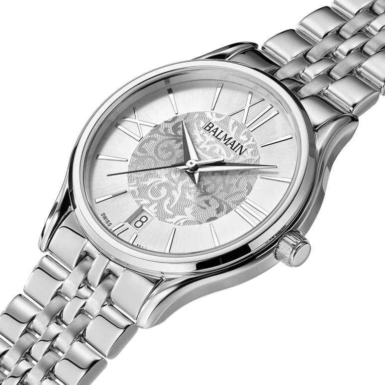 Balmain,Beleganza 32mm,32mm,Stainless Steel,Silver,Quartz,Day,Sapphire,Crystal Glass,B8351,B8351.33.18
