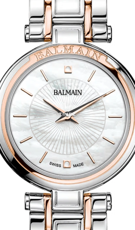 Balmain,Haute Elegance 24mm,24mm,Stainless Steel,Silver White,Quartz,Sapphire,Crystal Glass,Round,B8098,B8098.33.86