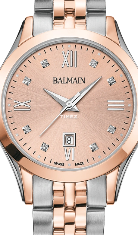 Balmain,Classic R 30mm,30mm,Stainless Steel,Pink Red,Quartz,Day,26280hours,B4118,B4118.31.45