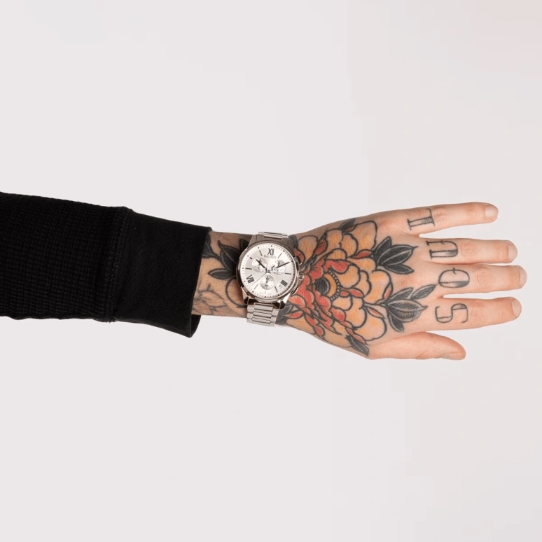 Balmain,Madrigal 42mm,42mm,Stainless Steel,Silver,Quartz,Chronograph,Day,B7481,B7481.33.22