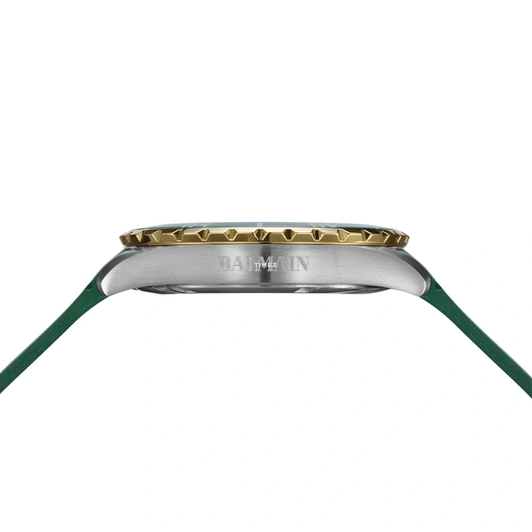 Balmain,Ophrys 42.50mm,42.50mm,Stainless Steel,Green,Quartz,Day,Sapphire,Crystal Glass,B4342,B4342.92.75