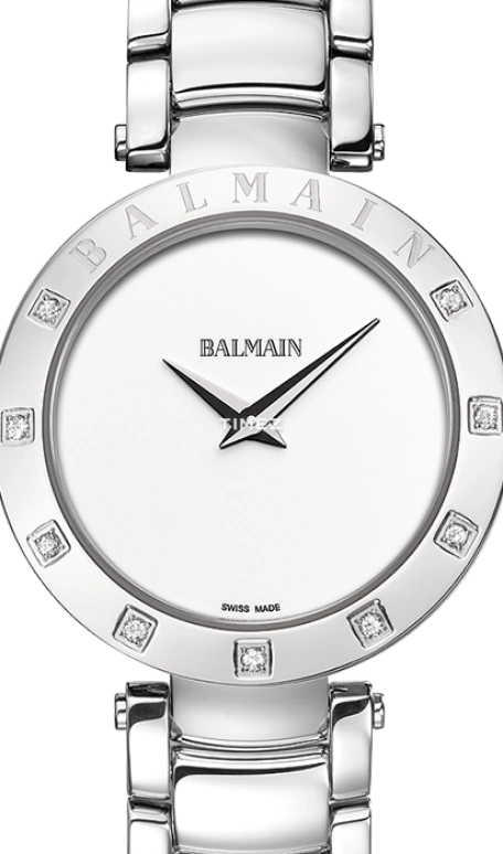Balmain,Balmainia 33mm,33mm,Stainless Steel,White,Quartz,Sapphire,Crystal Glass,Round,B4255,B4255.33.25