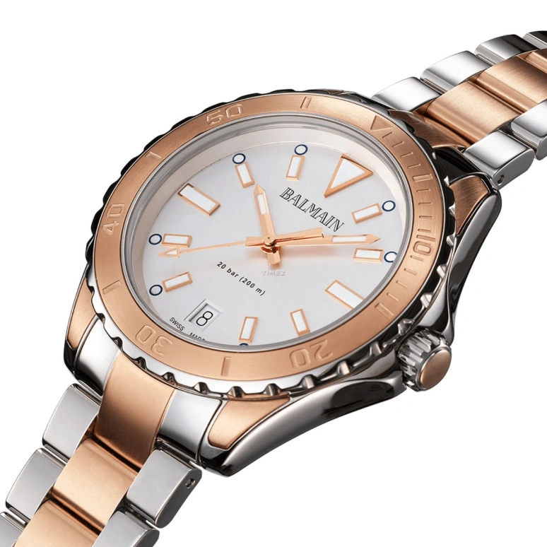 Balmain,Ophrys 38.50mm,38.50mm,Stainless Steel,Silver,Quartz,Day,Sapphire,Crystal Glass,B4338,B4338.33.25