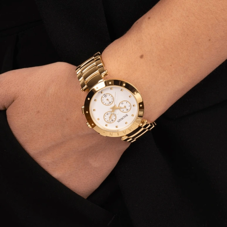 Balmain,Balmainia 36mm,36mm,Stainless Steel,White,Quartz,Chronograph,Day,B6250,B6250.33.26