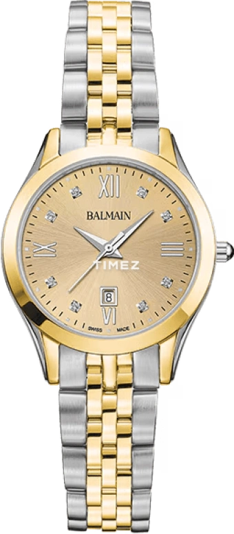 Balmain,Classic R 30mm,30mm,Stainless Steel,Gold,Quartz,Day,26280hours,B4112,B4112.31.25