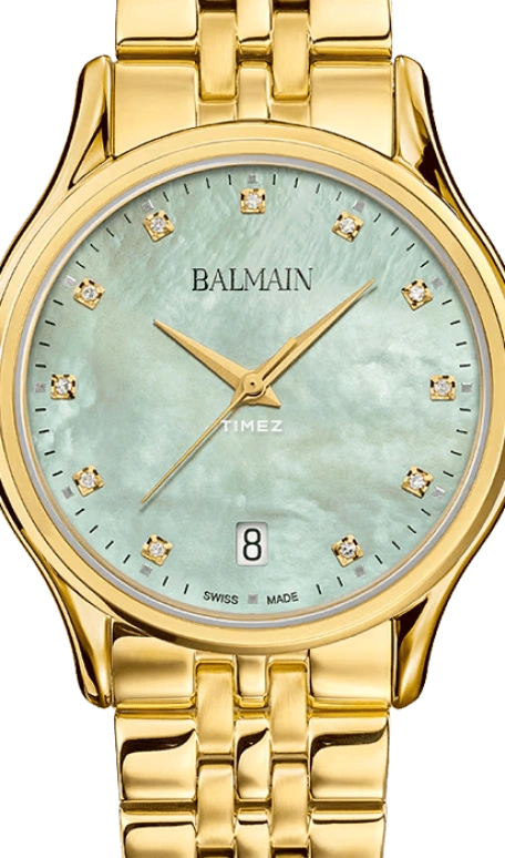 Balmain,Beleganza 32mm,32mm,Stainless Steel,Green,Quartz,Day,Sapphire,Crystal Glass,B8350,B8350.33.76