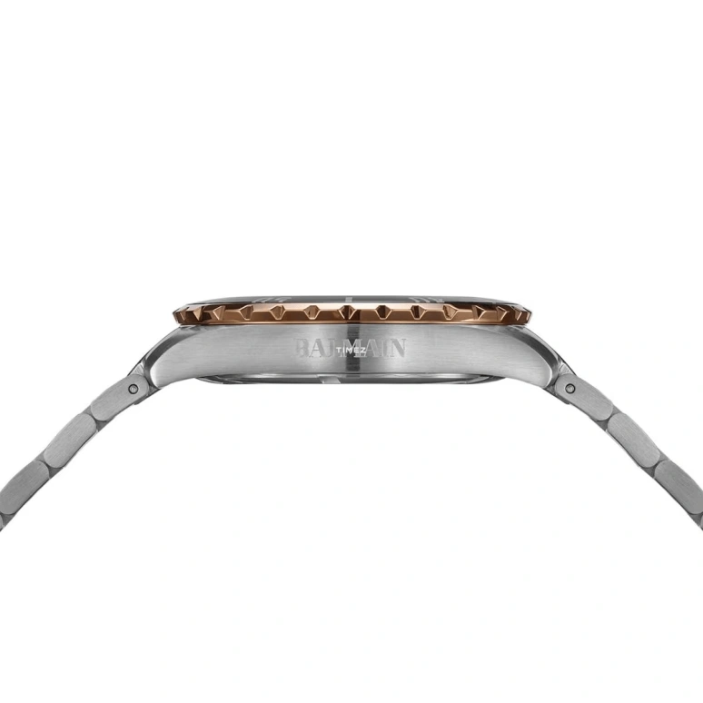 Balmain,Ophrys 42.50mm,42.50mm,Stainless Steel,Smoky Coal,Quartz,Day,Sapphire,Crystal Glass,B4349,B4349.33.76
