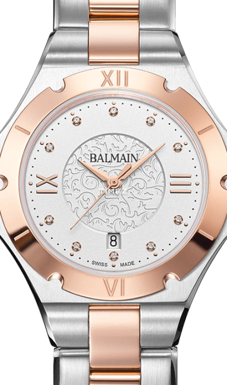 Balmain,Be Balmain 31mm,31mm,Stainless Steel,Silver White,Quartz,Day,Sapphire,Crystal Glass,B4998,B4998.33.86
