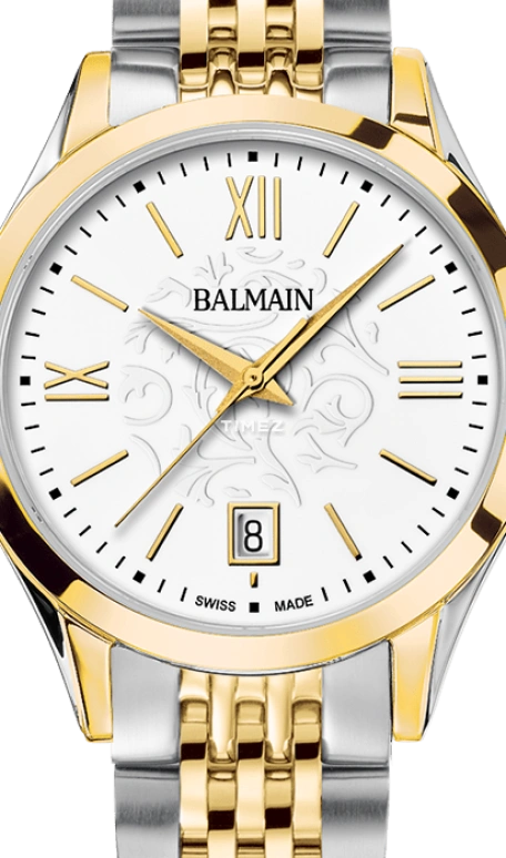Balmain,Classic R 34mm,34mm,Stainless Steel,White,Quartz,Day,Sapphire,Crystal Glass,B4312,B4312.31.12