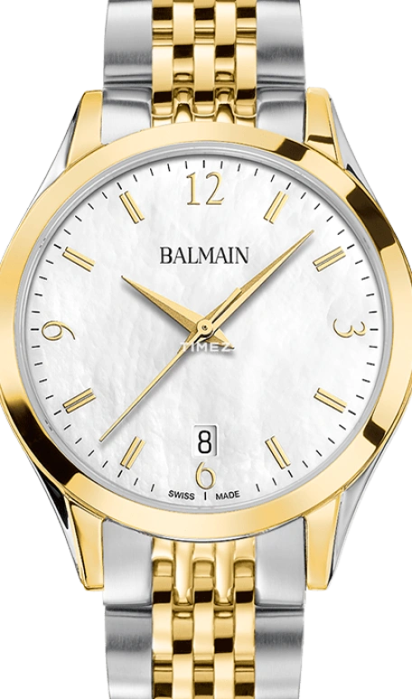 Balmain,Classic R 34mm,34mm,Stainless Steel,Silver White,Quartz,Day,Sapphire,Crystal Glass,B4312,B4312.31.84
