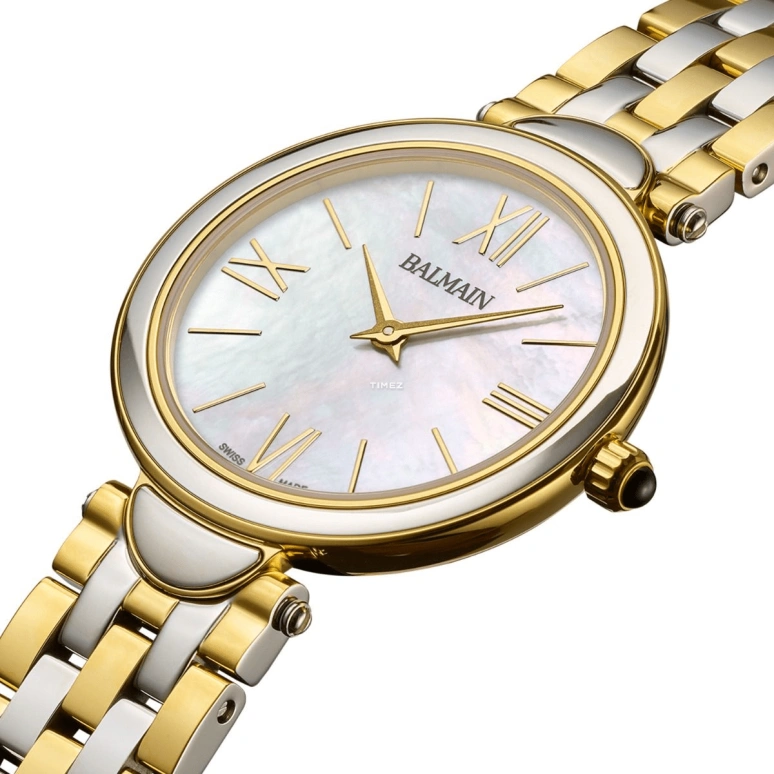Balmain,Haute Elegance 29mm,29mm,Stainless Steel,White,Quartz,Sapphire,Crystal Glass,Round,B8152,B8152.39.82