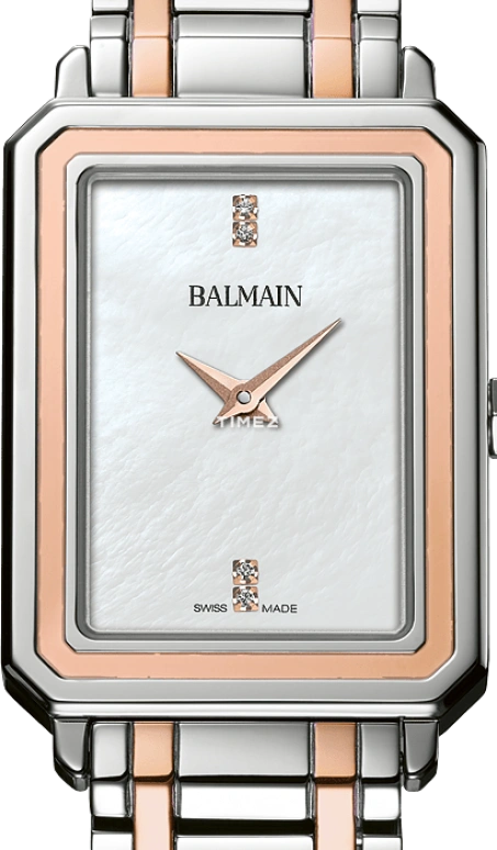 Balmain,Eirini 25x33mm,25x33mm,Stainless Steel,White,Quartz,26280hours,Sapphire,Crystal Glass,B4388,B4388.33.87