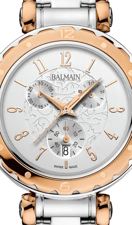 Balmain,Balmainia 38mm,38mm,Stainless Steel,Silver,Quartz,Chronograph,Day,B5638,B5638.33.13